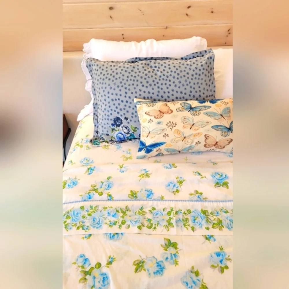 VINTAGE Twin/single Bedding 4pc Combination, Texmade, Cotton/poly Blend - Picture 2 of 15